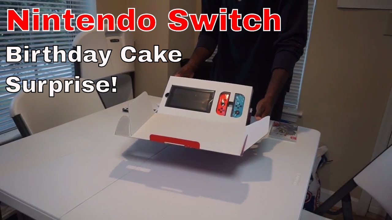 Nintendo Switch Cake Birthday Prank - Birthday Cake Surprise!