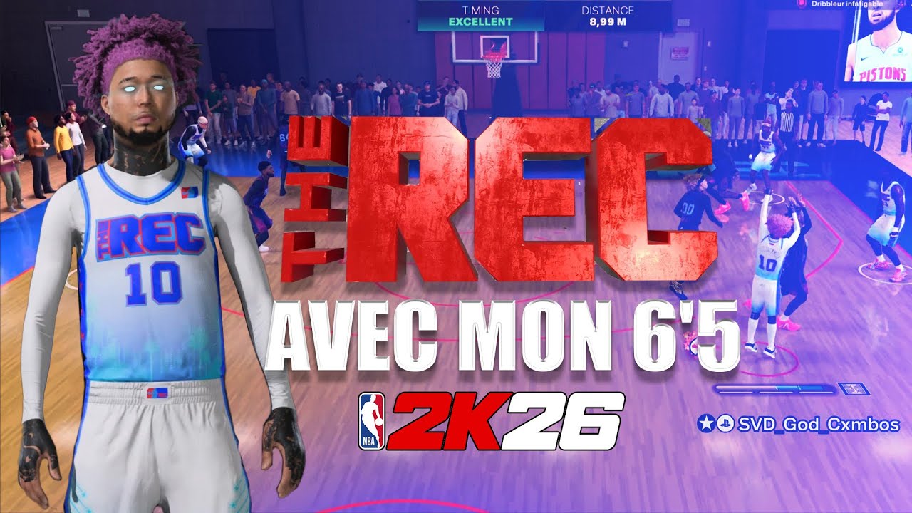 NBA 2K26 - J'AFFRONTE DU GROS LEVEL EN REC AVEC MON BUILD 6'5 !!