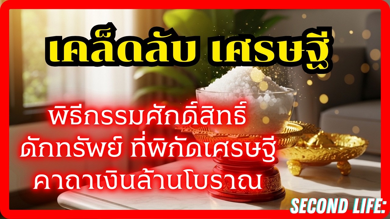 เกลือดักทรัพย์ เคล็ดลับมหาเศรษฐีเปลี่ยนดวงการเงิน พร้อมคาถาเรียกเงินล้านที่เห็นผลจริง