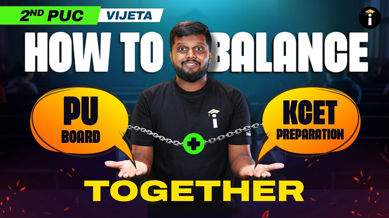 How to Balance PU Board + KCET Preparation Together#PUC #KCET #BoardExamPreparation #Parikshe