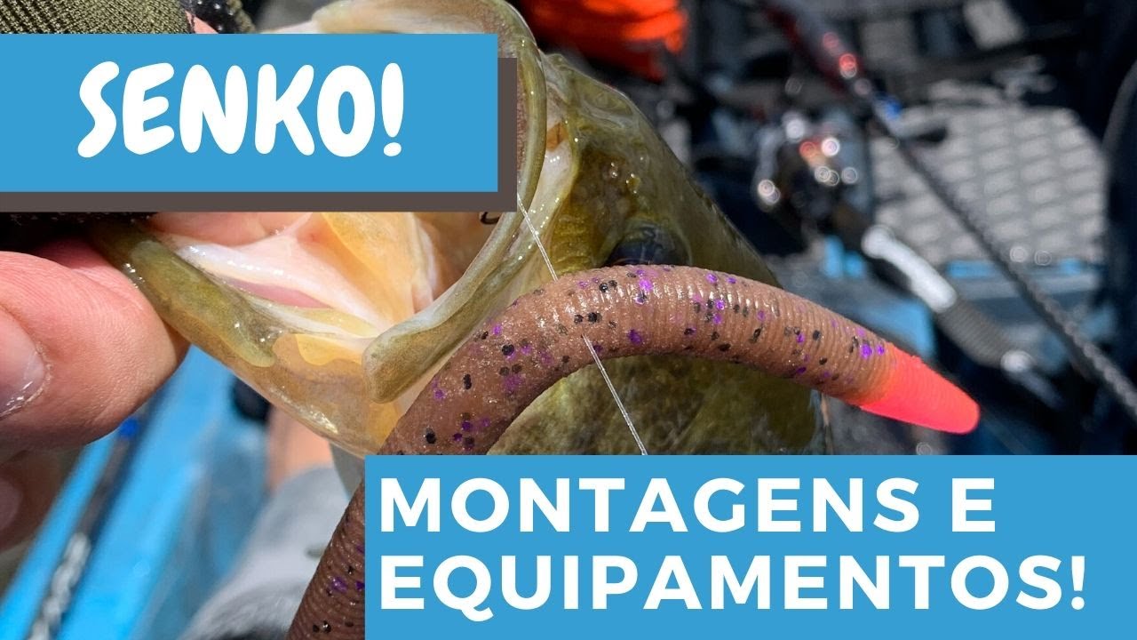 Soft Bait - Senko - Montagens e Equipamentos (Wacky Rig)
