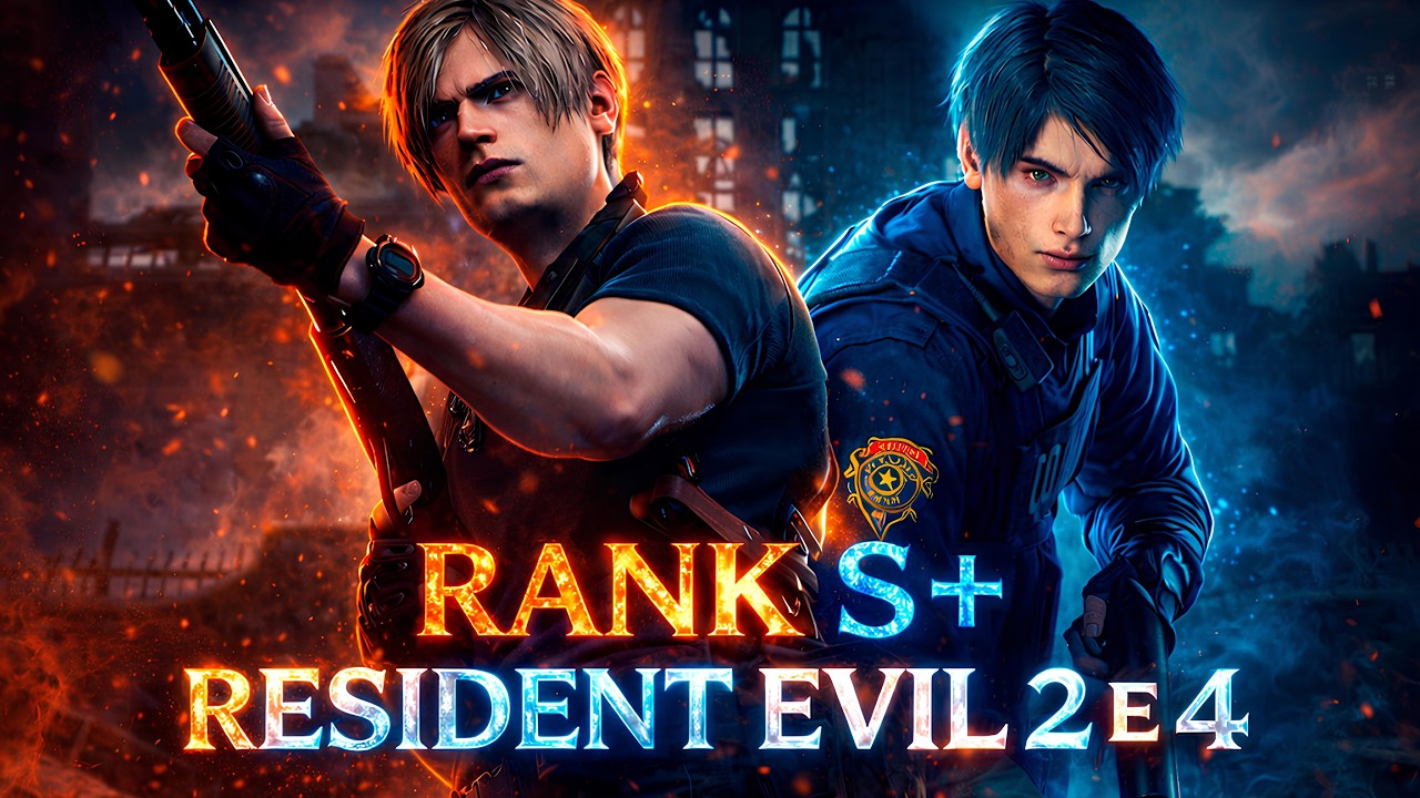 RANK S+ RESIDENT EVIL 2 E 4 REMAKE (INTENSO E PROFISSIONAL)