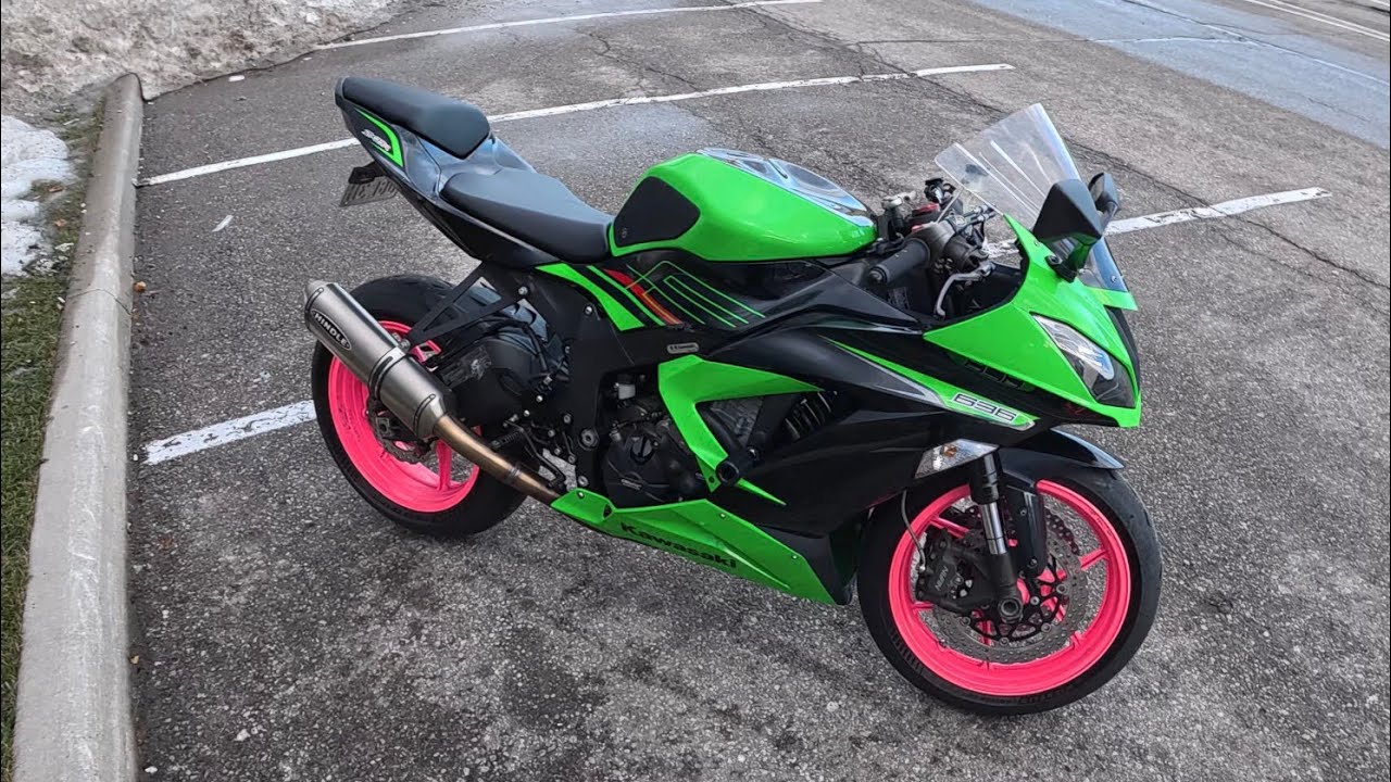 Winter Riding the ZX6R 