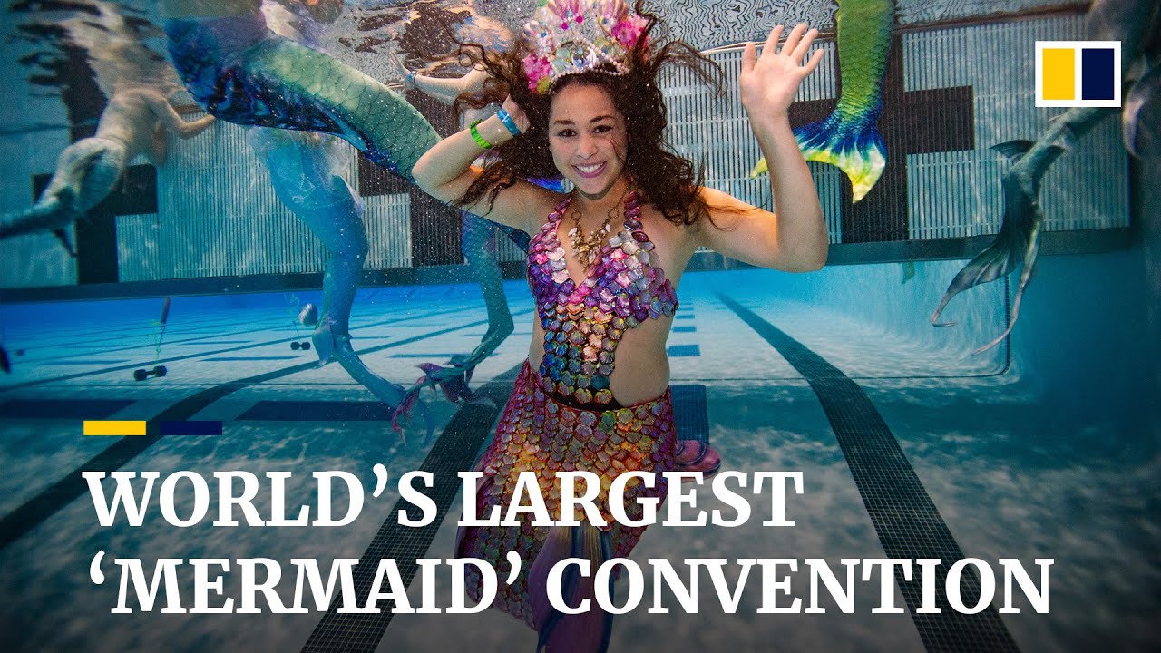 Mermaid magic at US convention billed as world’s largest gathering for would-be water nymphs