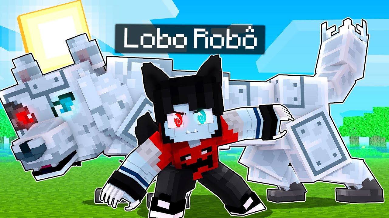 Virei um LOBISOMEM ROBÔ no Minecraft por 24 HORAS!