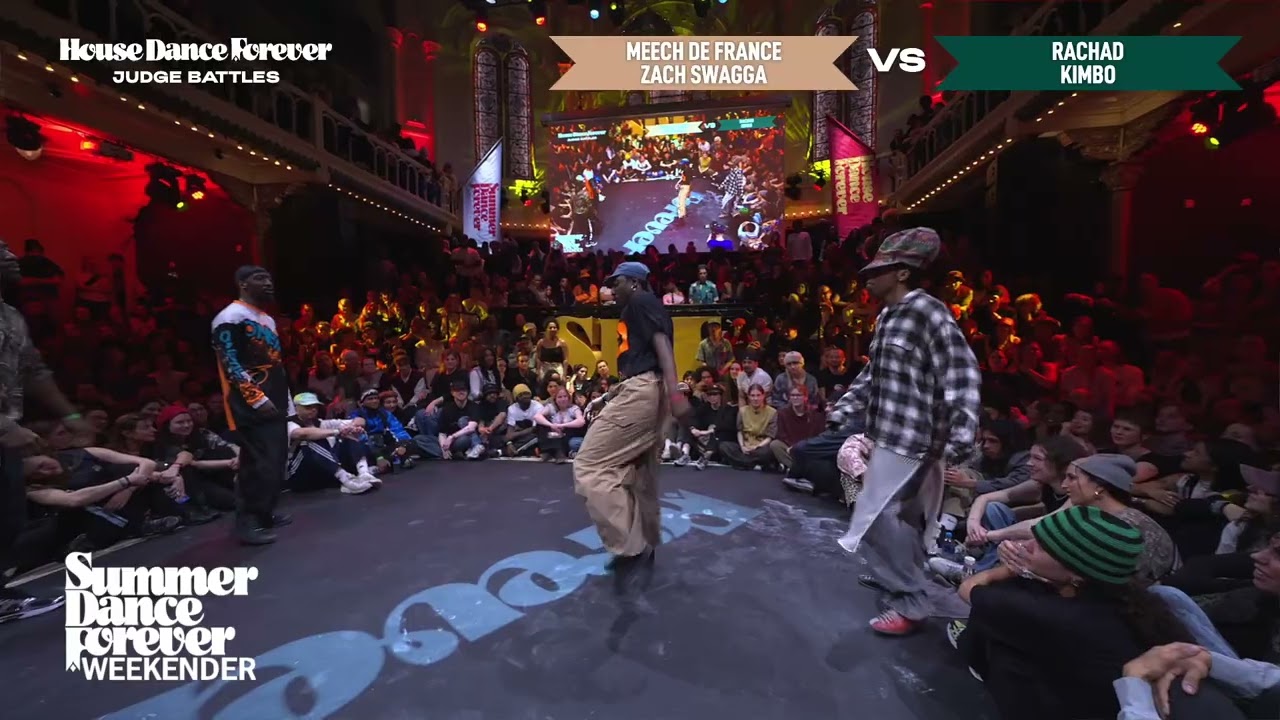Meech De France & Zach Zwagga против Rachad & Kimbo в битве судей House Dance Forever | Weekender...