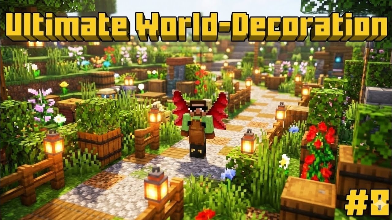 I Transformed My Minecraft World with INSANE Decorations! 😍 | Survival Series EP #8