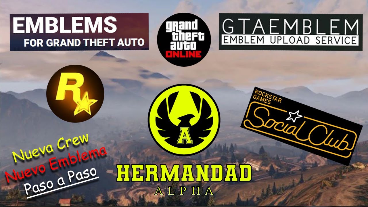 Cómo crear una Crew en GTA y ponerle cualquier imagen de Emblema