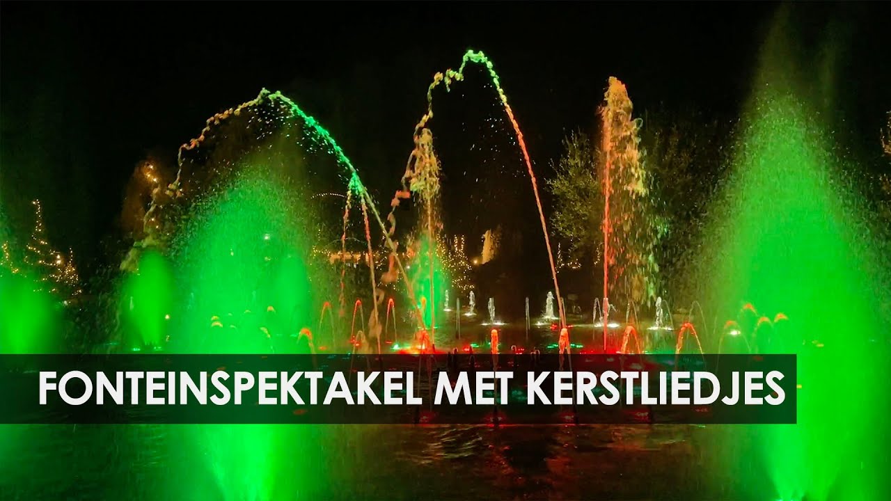 Toverland: watershow Katara Festive Fountains tijdens Winter Feelings 2022-2023