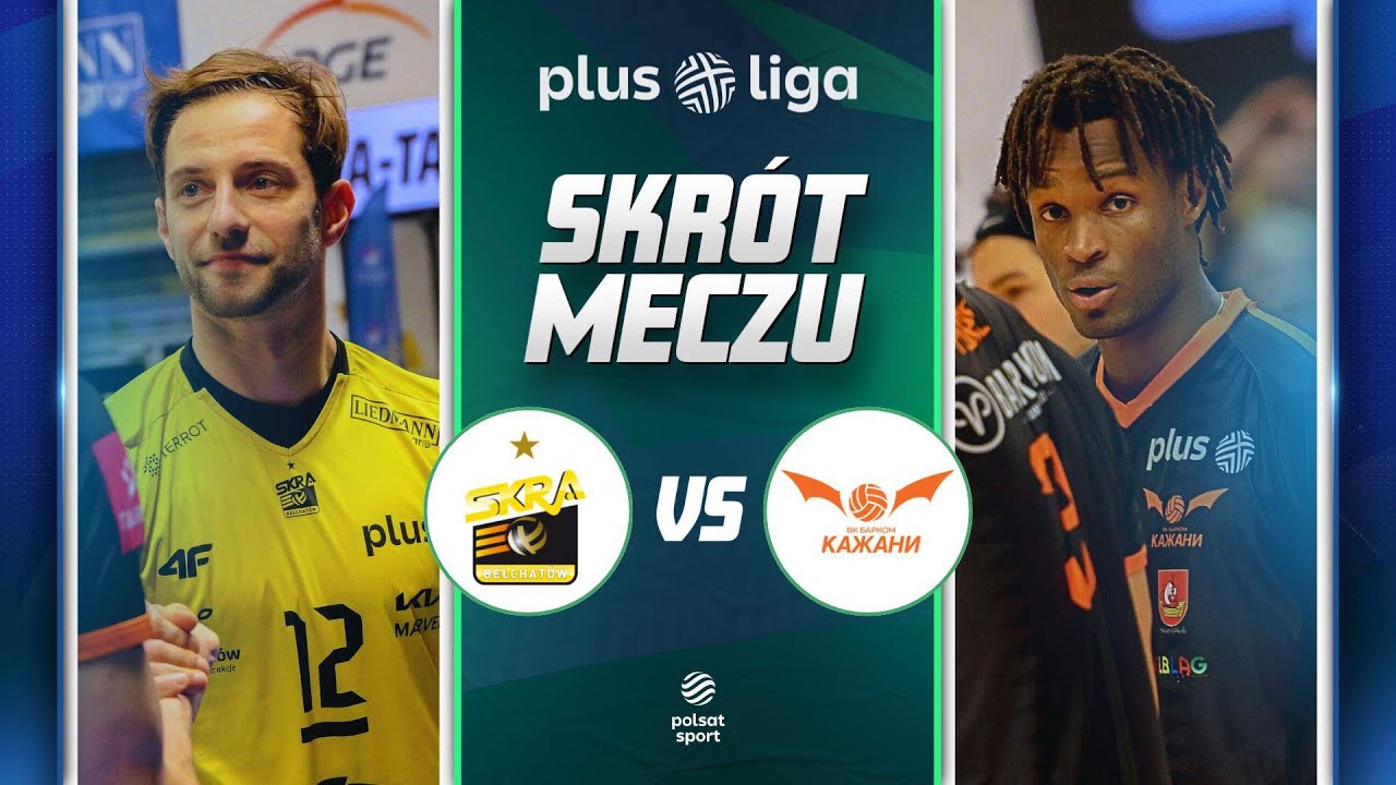 SKRÓT: PGE Skra Bełchatów - Barkom Każany Lwów | PLUSLIGA