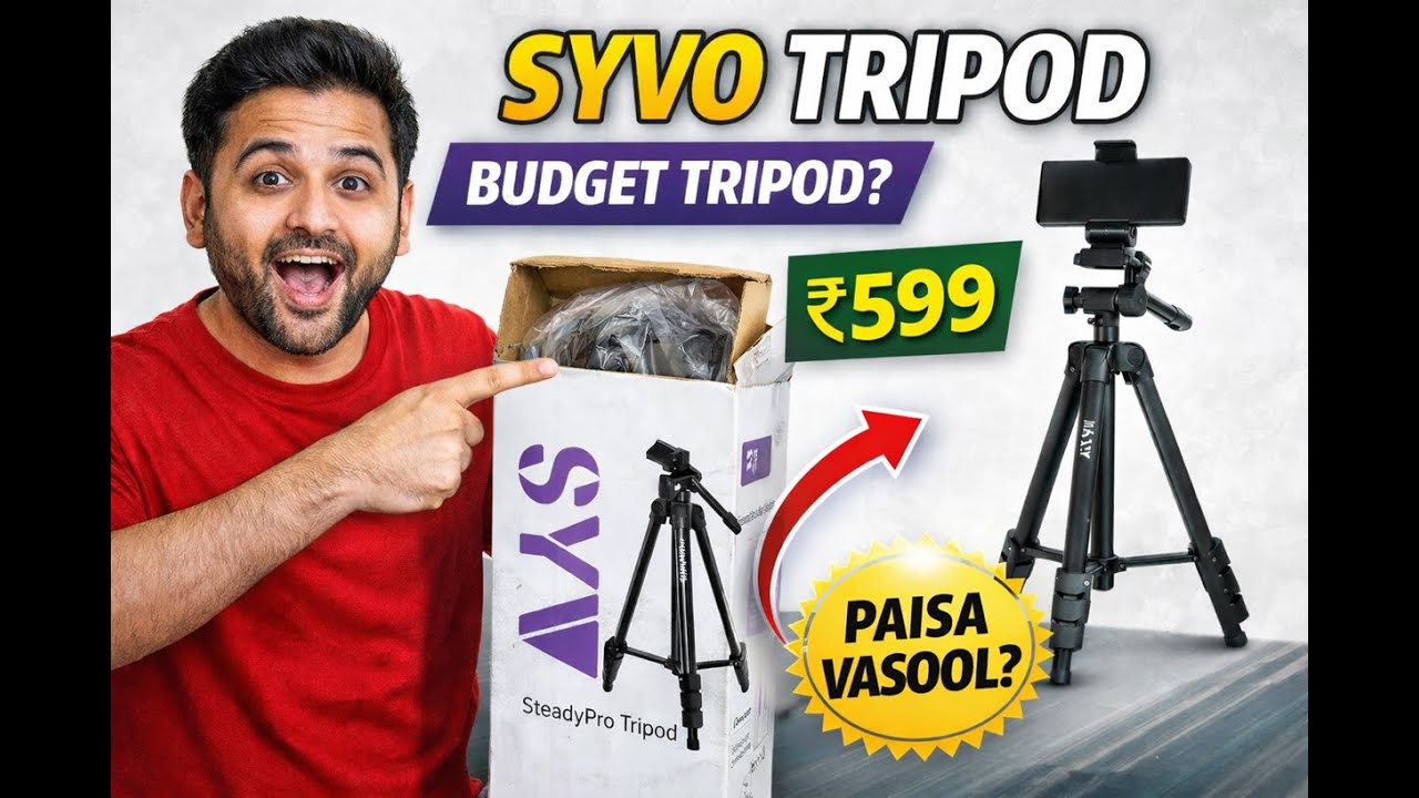 SYVO SteadyPro Tripod Unboxing & Review | Best Budget Tripod for Mobile & YouTube?