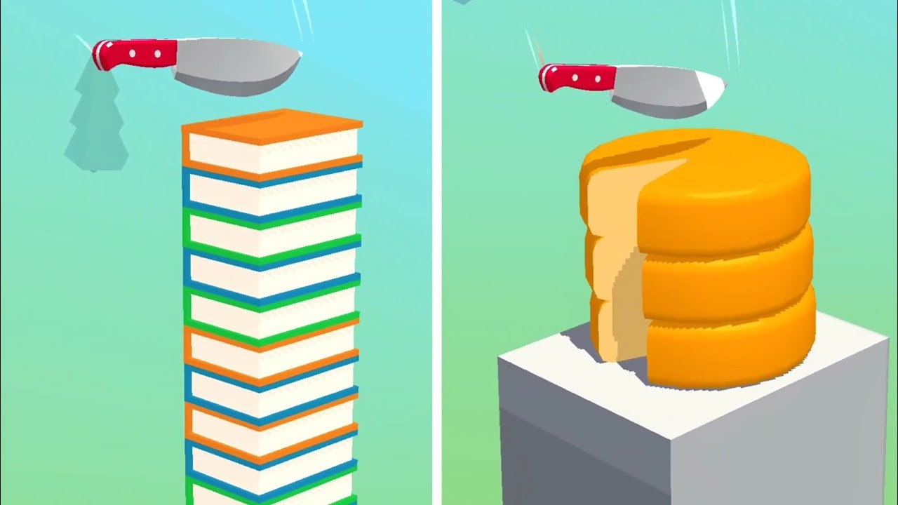 Slice It All Gameplay! Satisfying and Relaxing ASMR Slicing Video