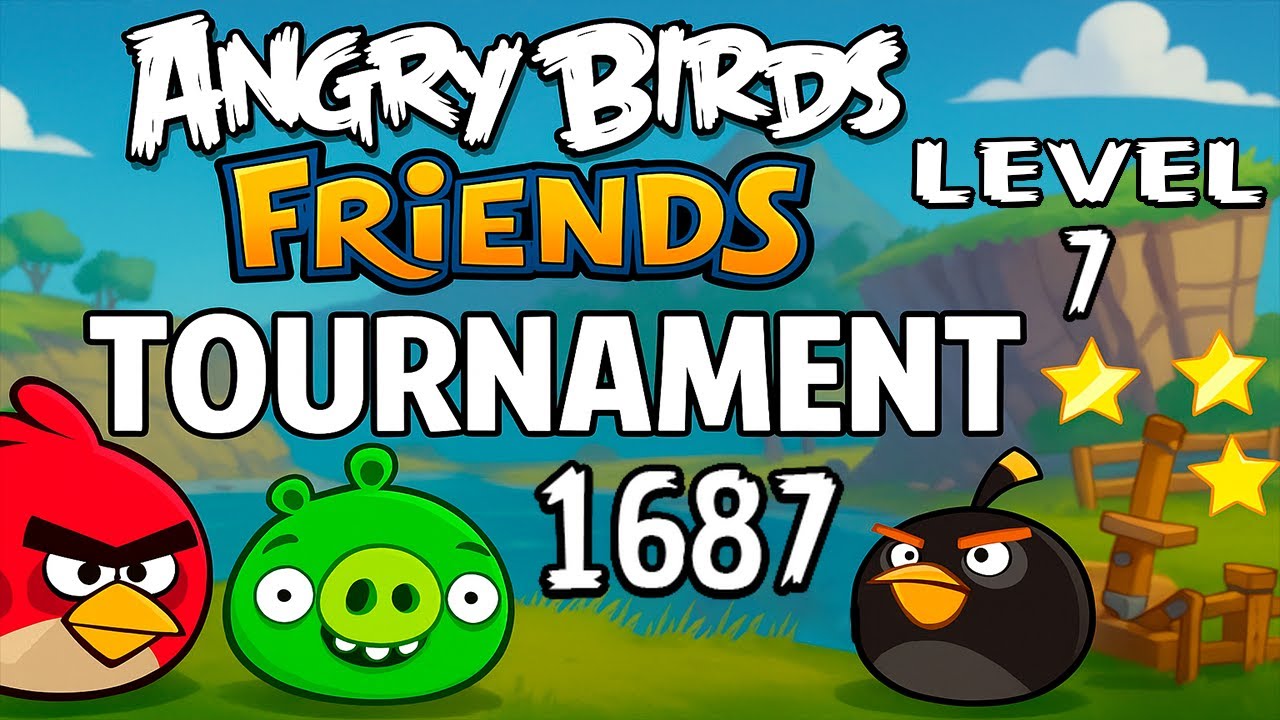 Angry Birds Friends Level 7 Tournament 1687 Power-Ups 💥 Highscore Walkthrough (22.01.2026)