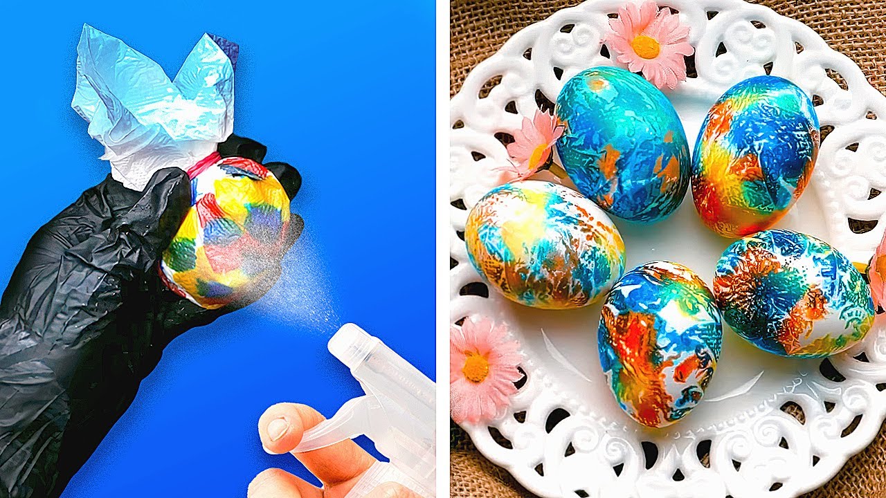 42 BRIGHT EASTER ideas for egg coloring and HOLIDAY CRAFTS