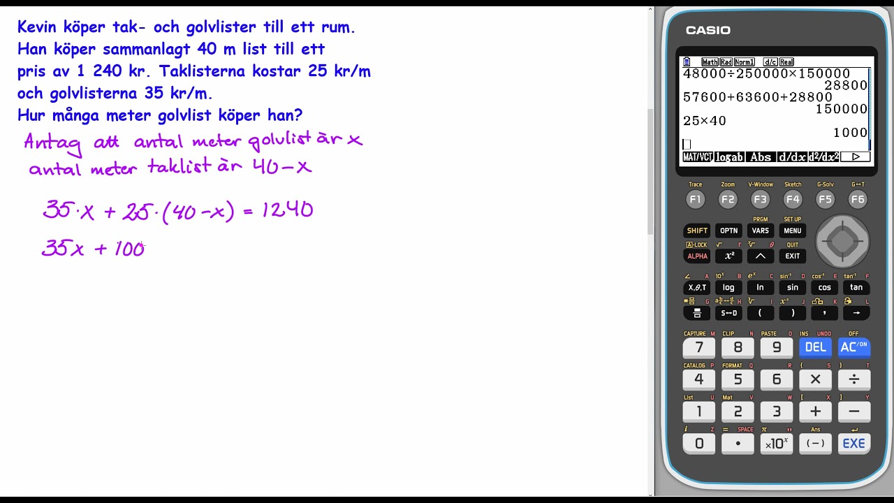 Matematik 5000+ 1c Uppgift 1487 för reviderad ämnesplan 2021