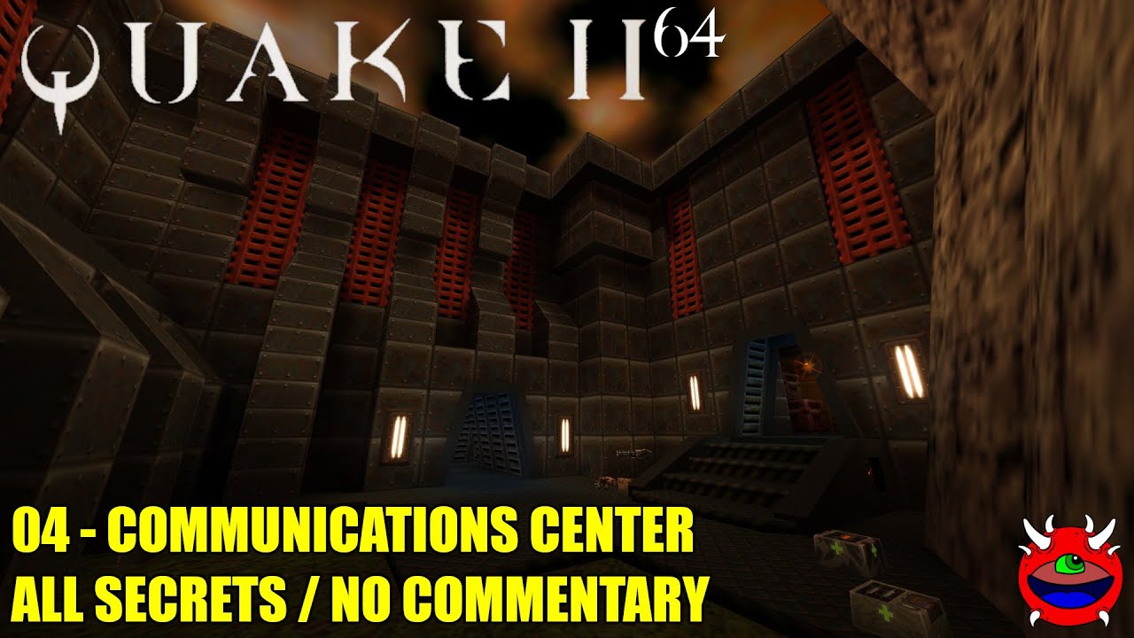 Quake 2 64 - 04 Communications Center - All Secrets No Commentary