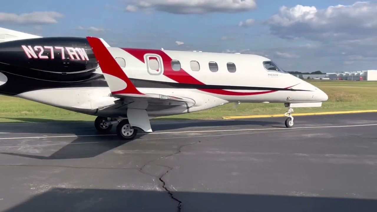 Phenom 300 Taxi and Takeoff
