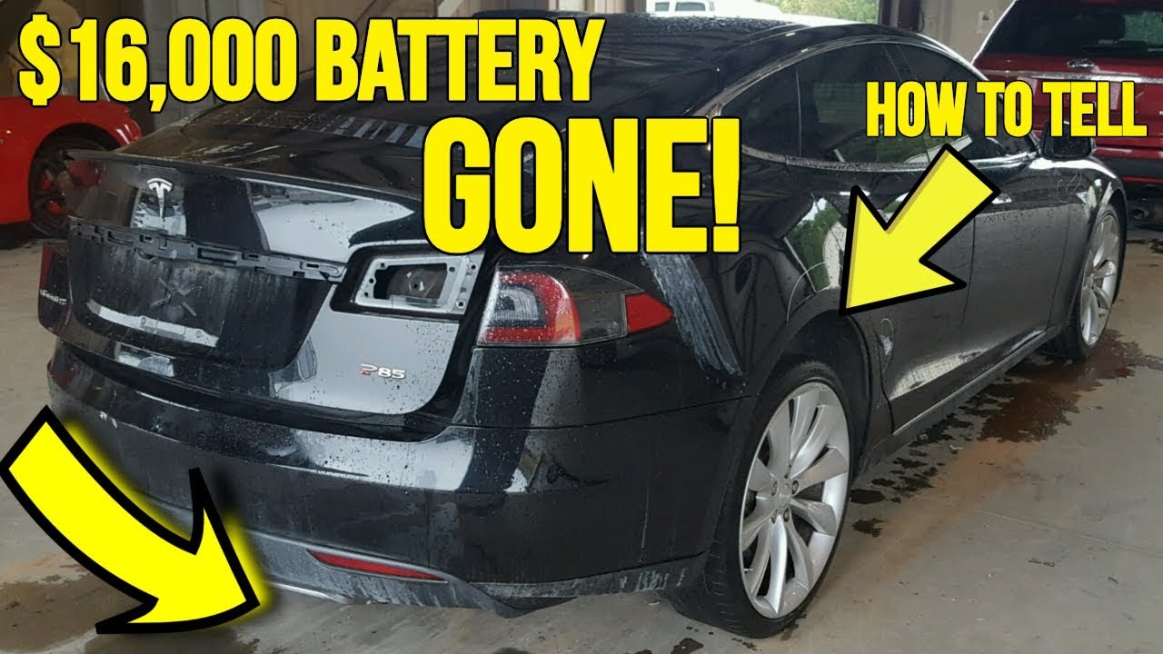 Teslas Selling at Auction are Missing $16,000 Battery Packs! Here's how it was discovered...
