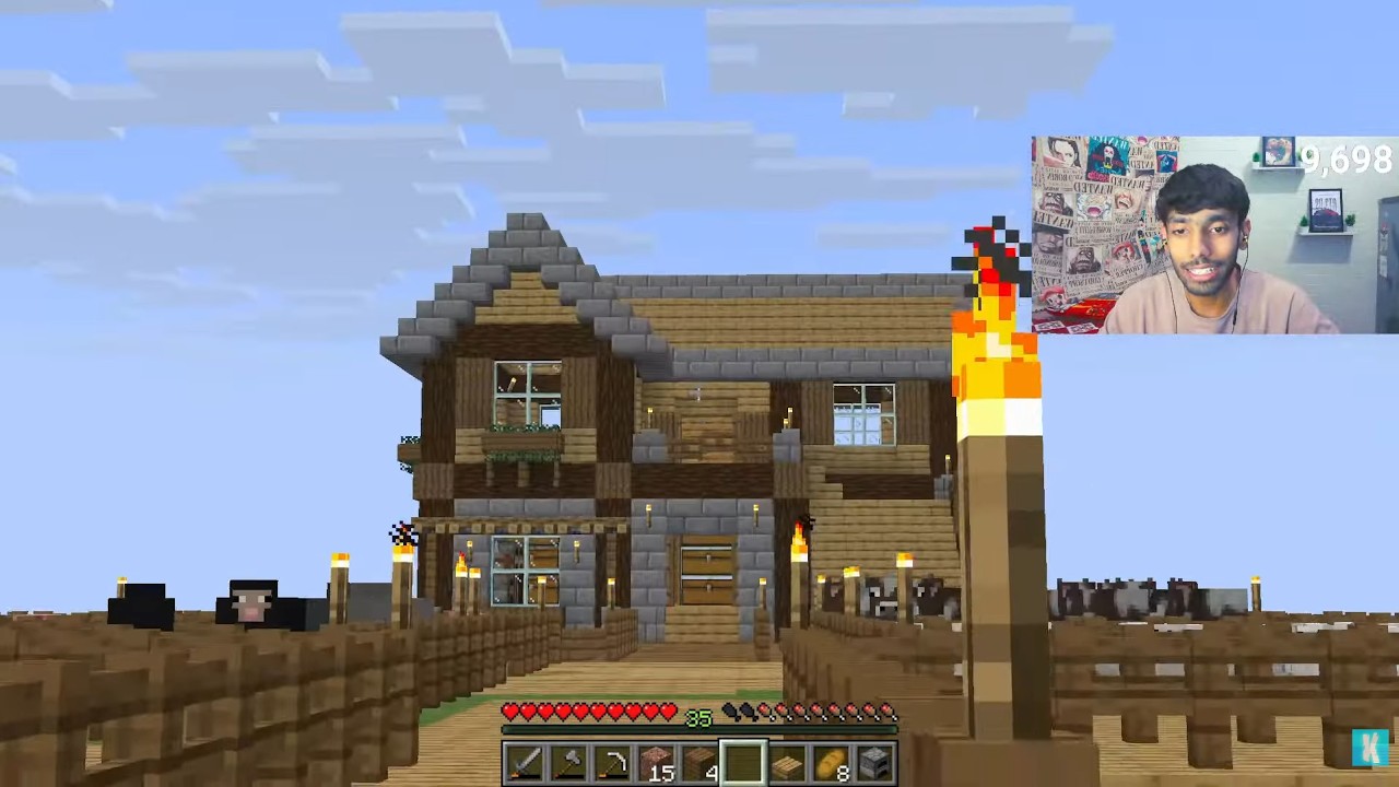 Live🚨Duo OneBlock – Enchantment Grind And Nether Expanding (Day 5)