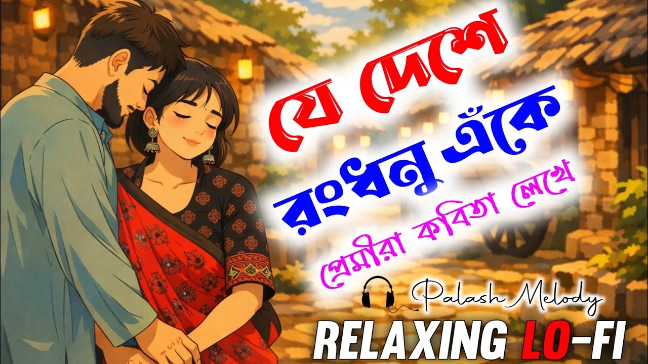 Je Deshe Ramdhanu Eke | Bangla Lo-fi Relaxing Cover Song | Palash Melody 
