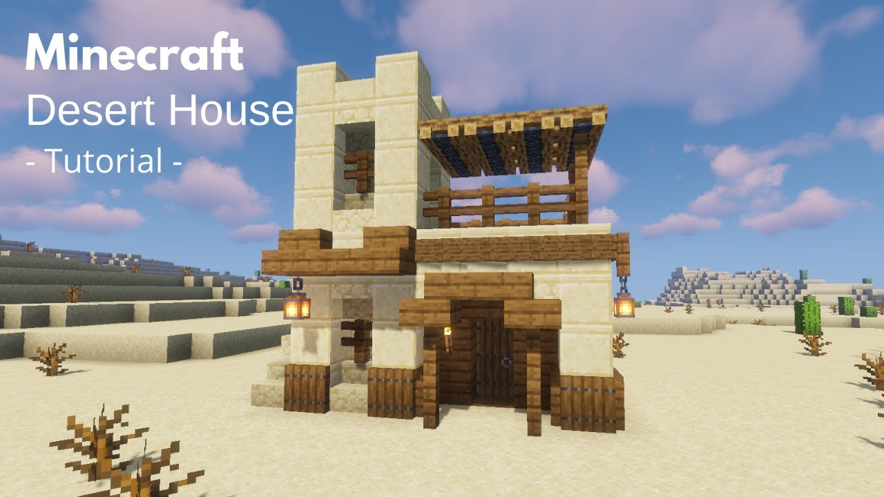 Minecraft: How to Build a Simple Desert House | Starter Desert House (Tutorial)