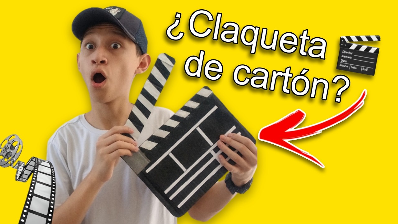 Como hacer una Claqueta 🎬 casera de cine