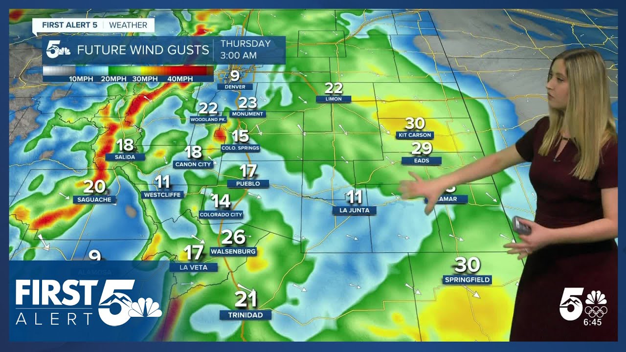 A breezy morning and a sunny afternoon on Thursday