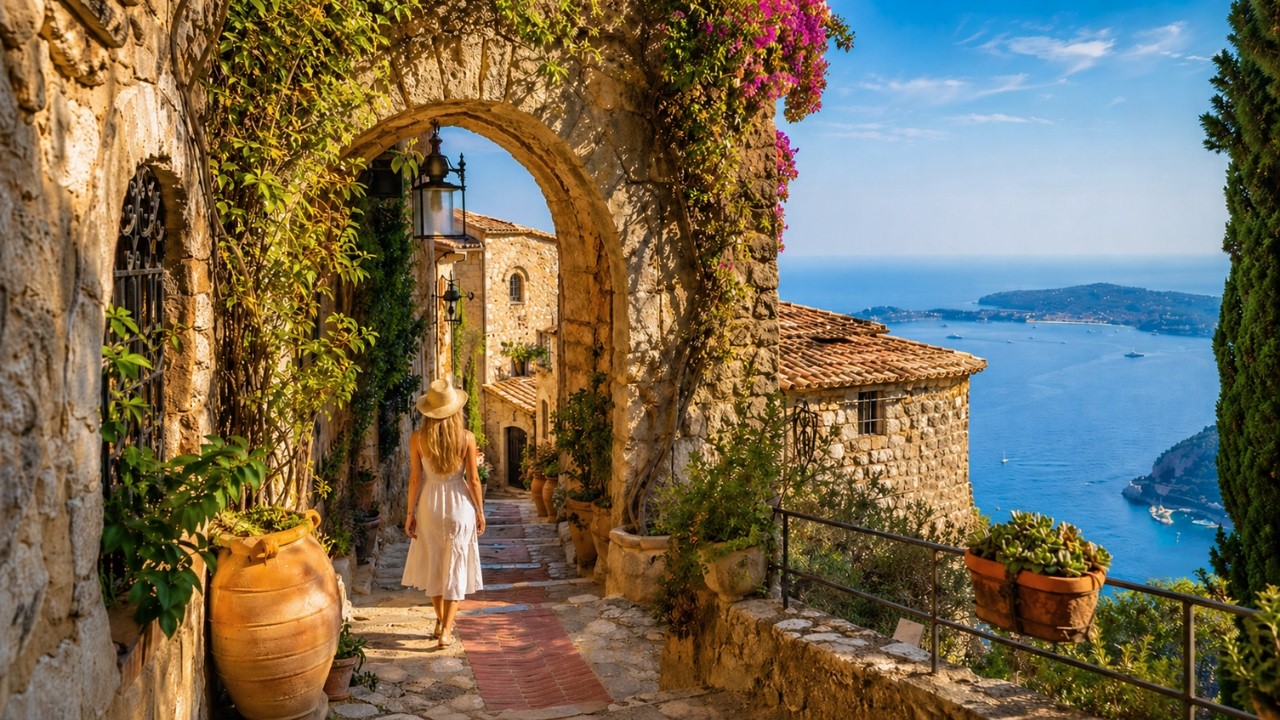 Èze, France - The Cliffside Medieval Village Above the French Riviera