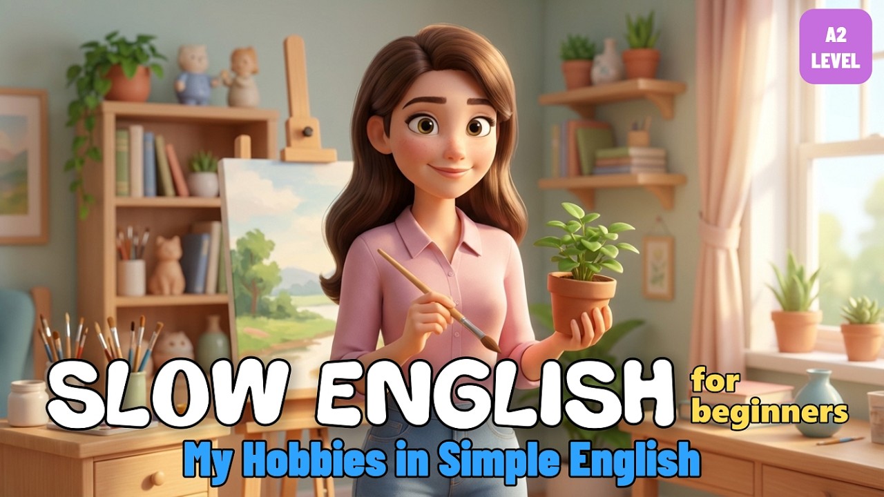 My Hobbies in Simple English | Easy English Listening Lessons (A2 Level)