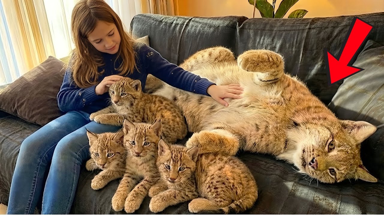 I Rescued a Lynx&hellip; Months Later She Came Back With Her Kittens (part 2)