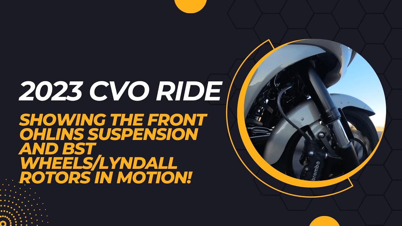 Wheels and Suspension in Motion on 2023 CVO Road Glide