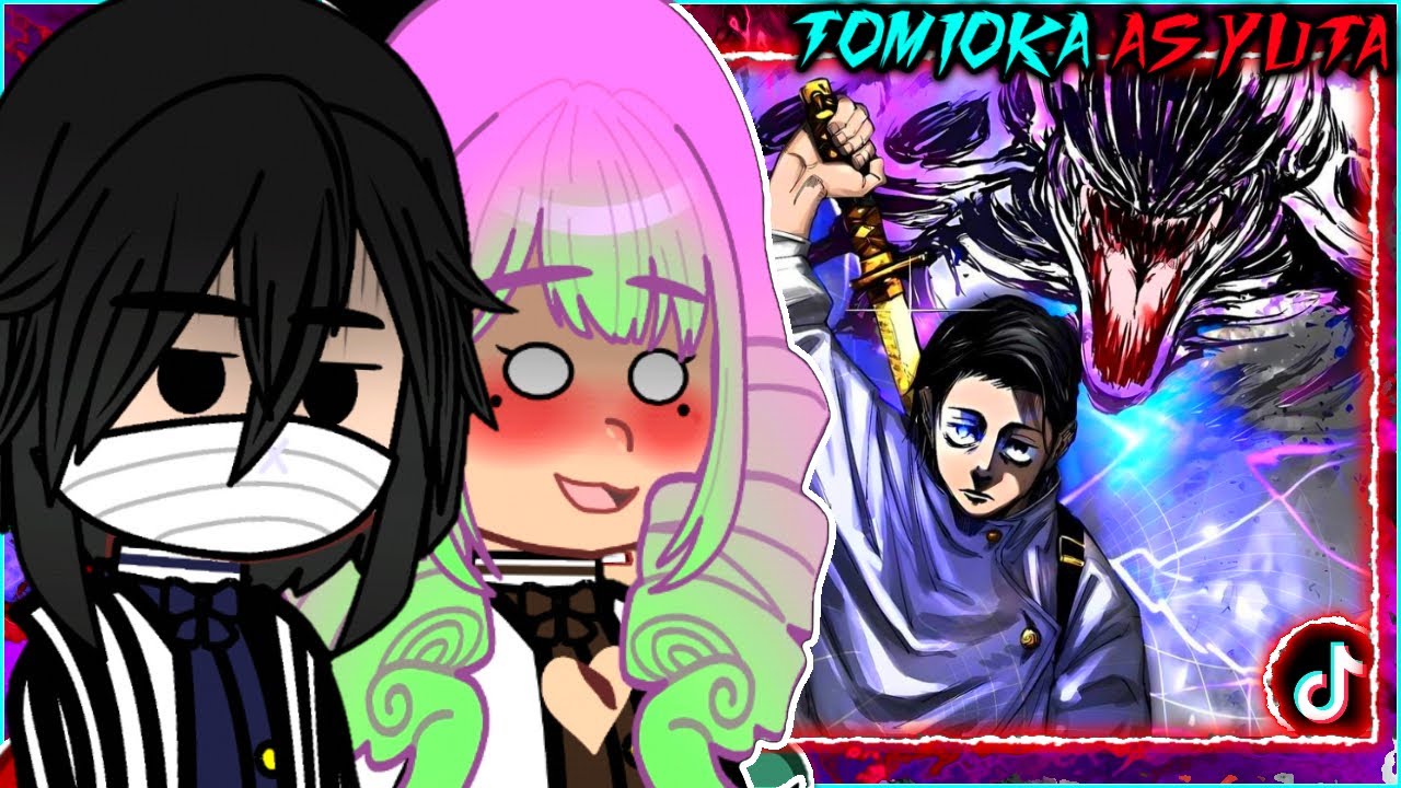 🇺🇸🇪🇸🇧🇷 Hashiras React to Tomioka As Yuta Okkotsu - Gacha React