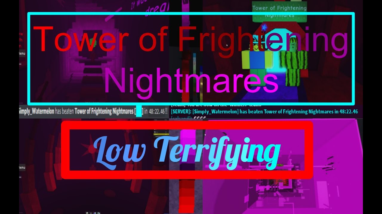 Tower of Frightening Nightmares COMPLETION!!! (MY FIRST TERRIFYING!!!) (NEW HARDEST TOWER!!!) | JToH