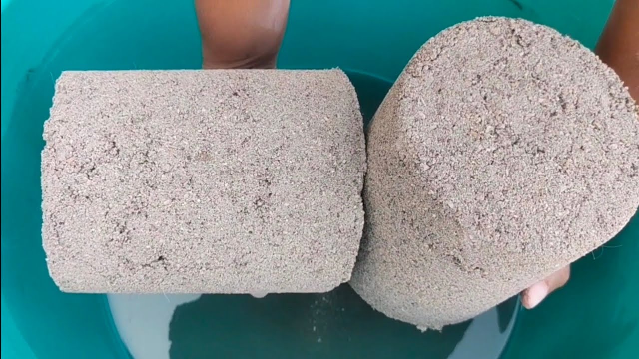 Asmr | Huge Blocks | Grainy cement  crumbling in water 💦 | SAASMR |