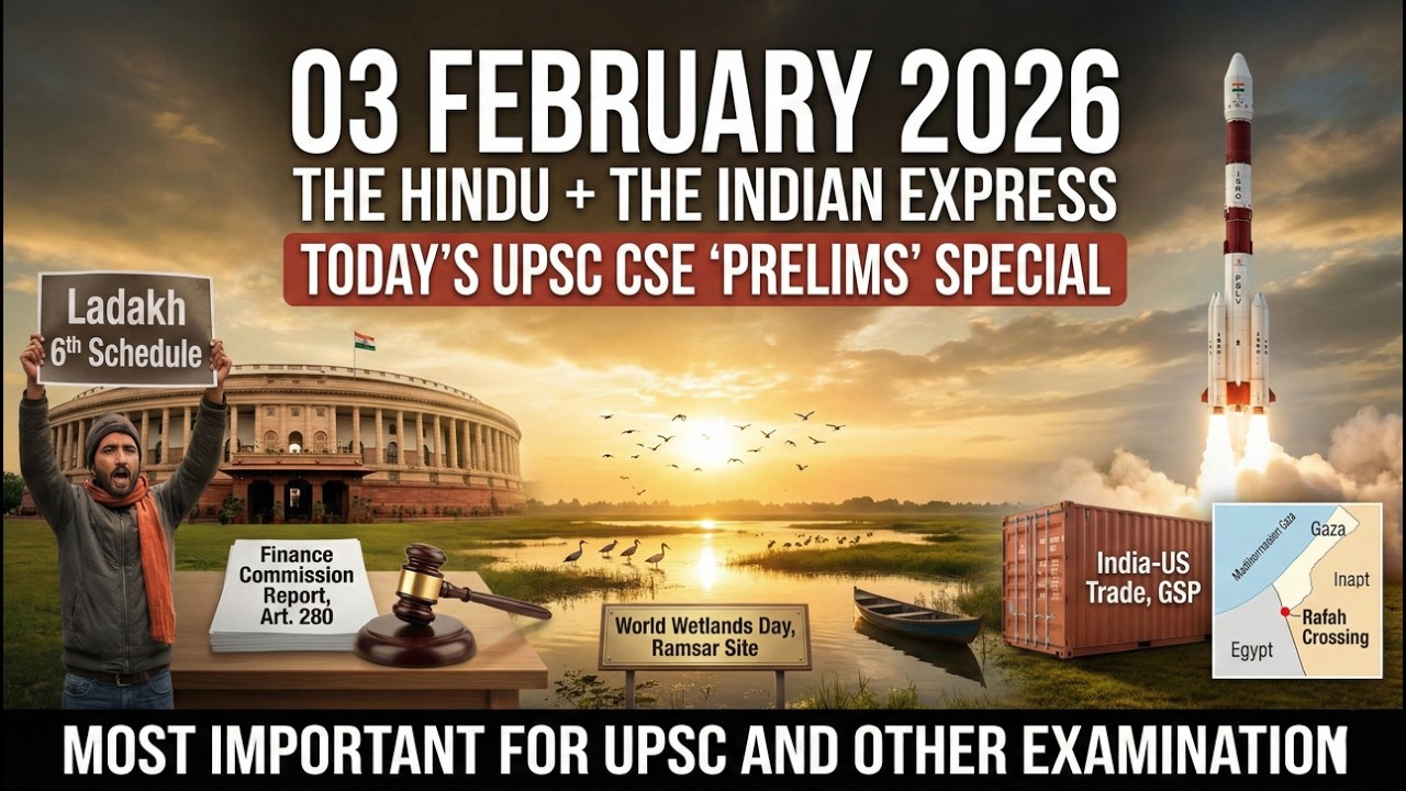 UPSC - Mains | India-US Deal: Is Russian Oil Over?  | 16th Finance Commission Report | 3 Feb 2026