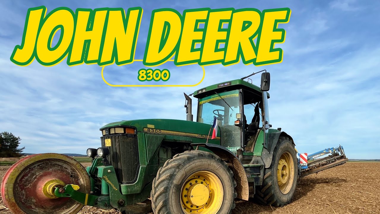 John deere 8300,Farmet-příprava půdy na osetí #johndeere #agriculture #farm 