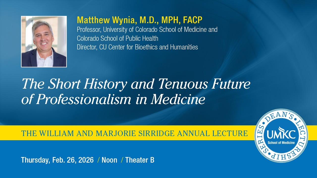 2026 William and Marjorie Sirridge Annual Lecture