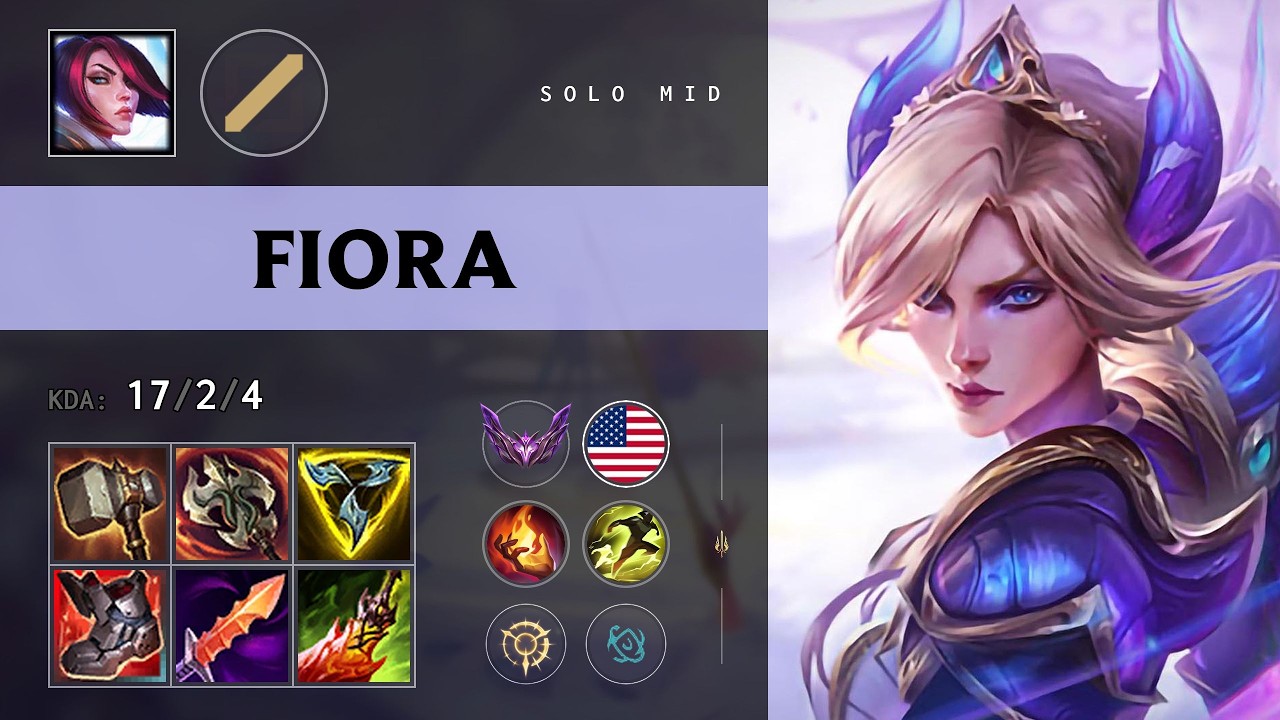 Fiora Mid vs Yone - NA Master Patch 26.15