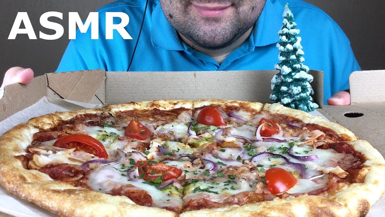 ASMR MOZZARELLA PIZZA (Eating Sounds) Mukbang *NO TALKING*