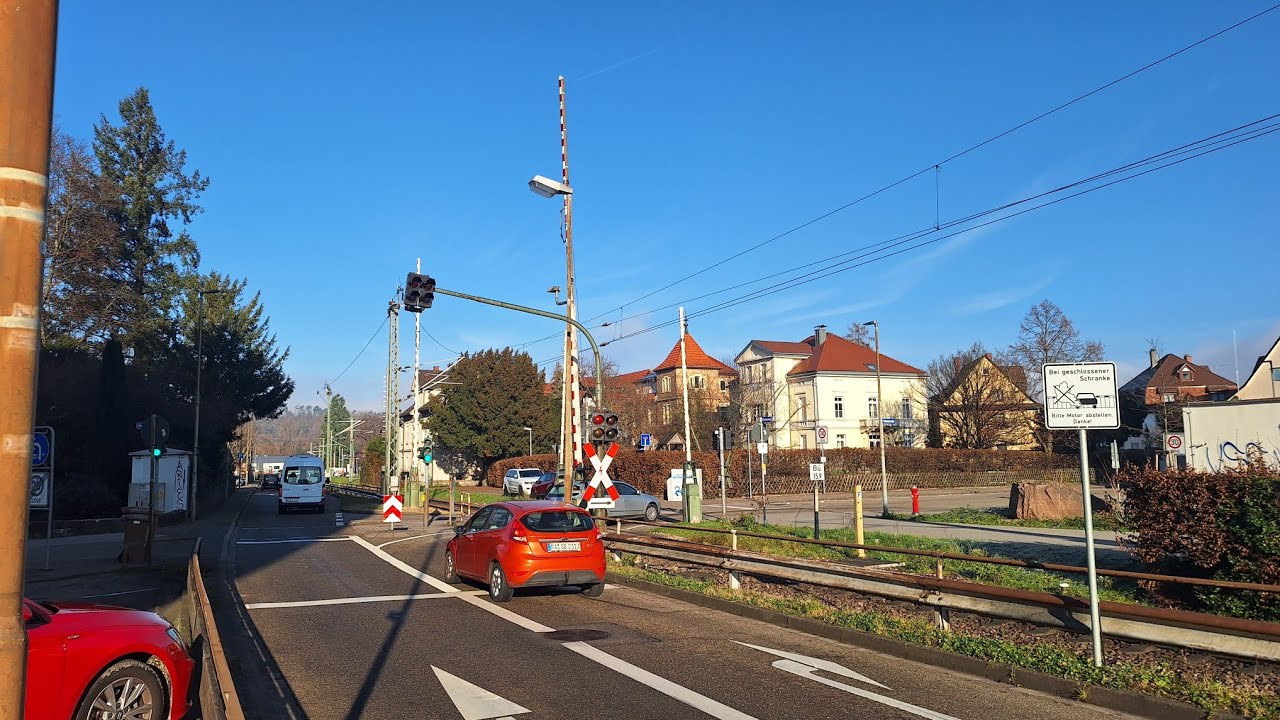 [4K] Bahnübergang Gernsbach, Hebelstraße - ??? (BÜSTRA)
