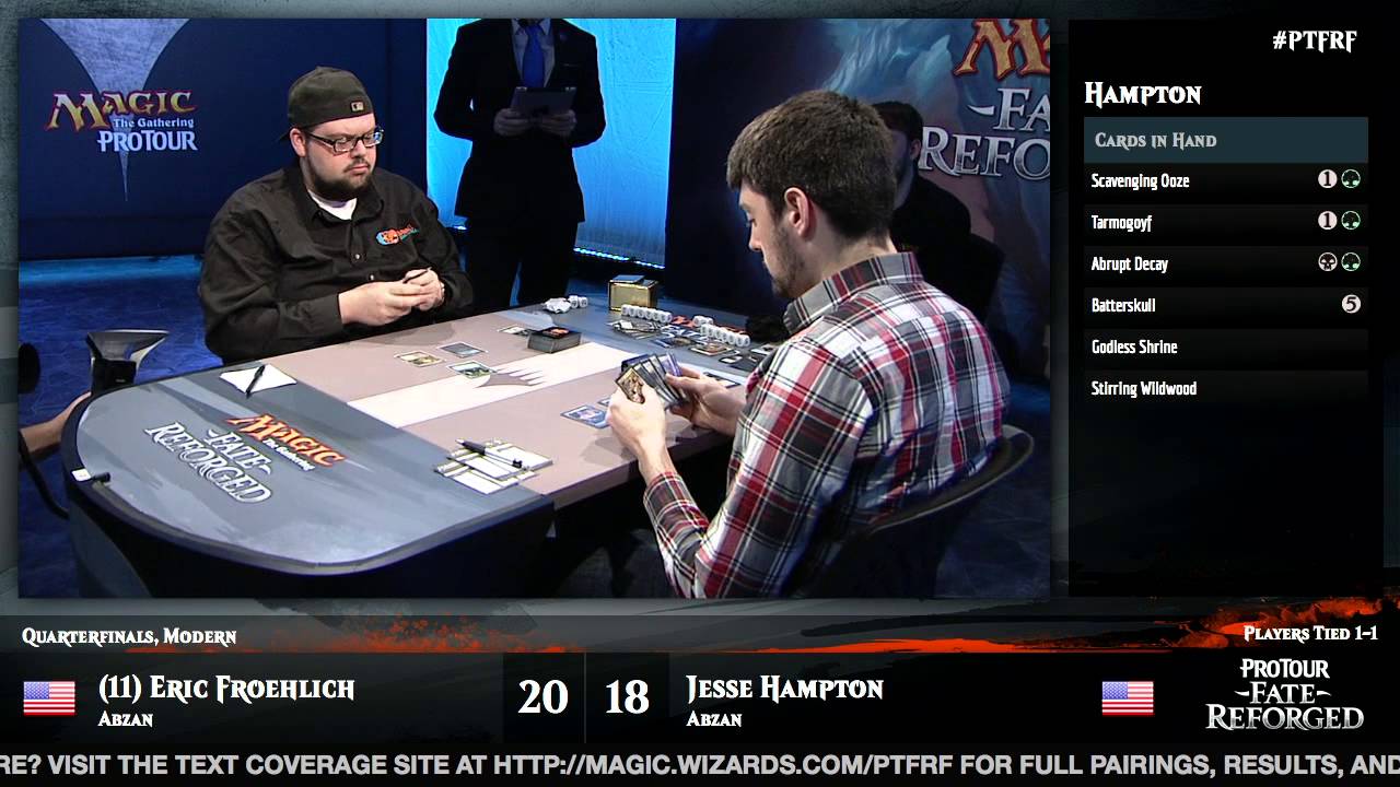 Pro Tour Fate Reforged Quarterfinals (Modern): Eric Froehlich vs. Jesse Hampton