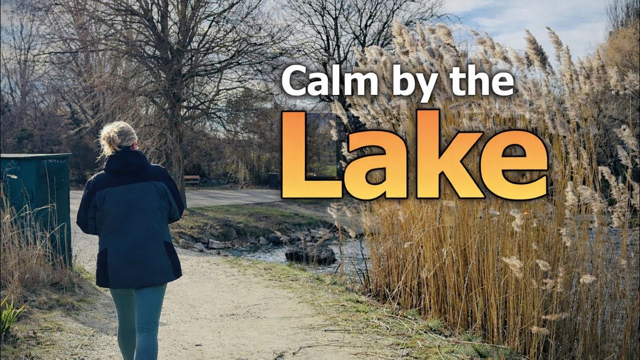 Soft Winter by the Lake | A Peaceful Walk with Birds & Sunlight
