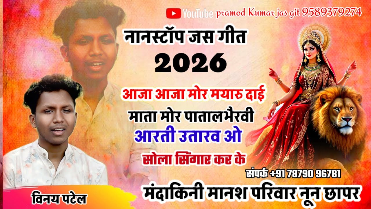 Nanstop jas git || नॉनस्टॉप जस गीत || विनय पटेल ||मंदाकिनी मानश परिवार नून छापर || jas git rimix || 