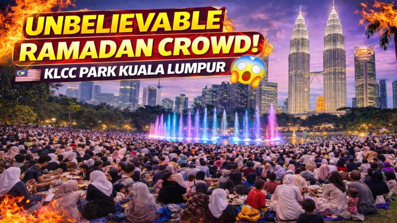 Once Again, KLCC PARK Surprised Everyone With Such A Heavy Crowd | With Watershow Walking 🚶Tour 😱🇲🇾🔥