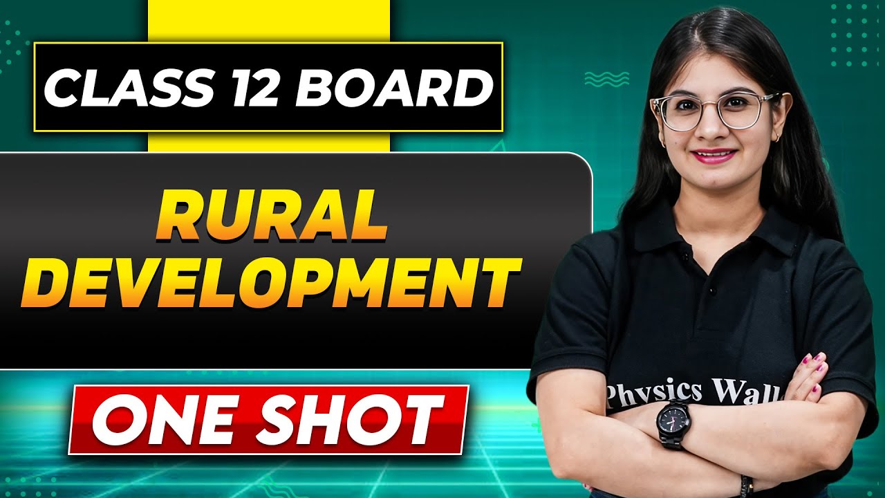 RURAL DEVELOPMENT COMPLETE CHAPTER In One Shot | Class 12 Board | Economics