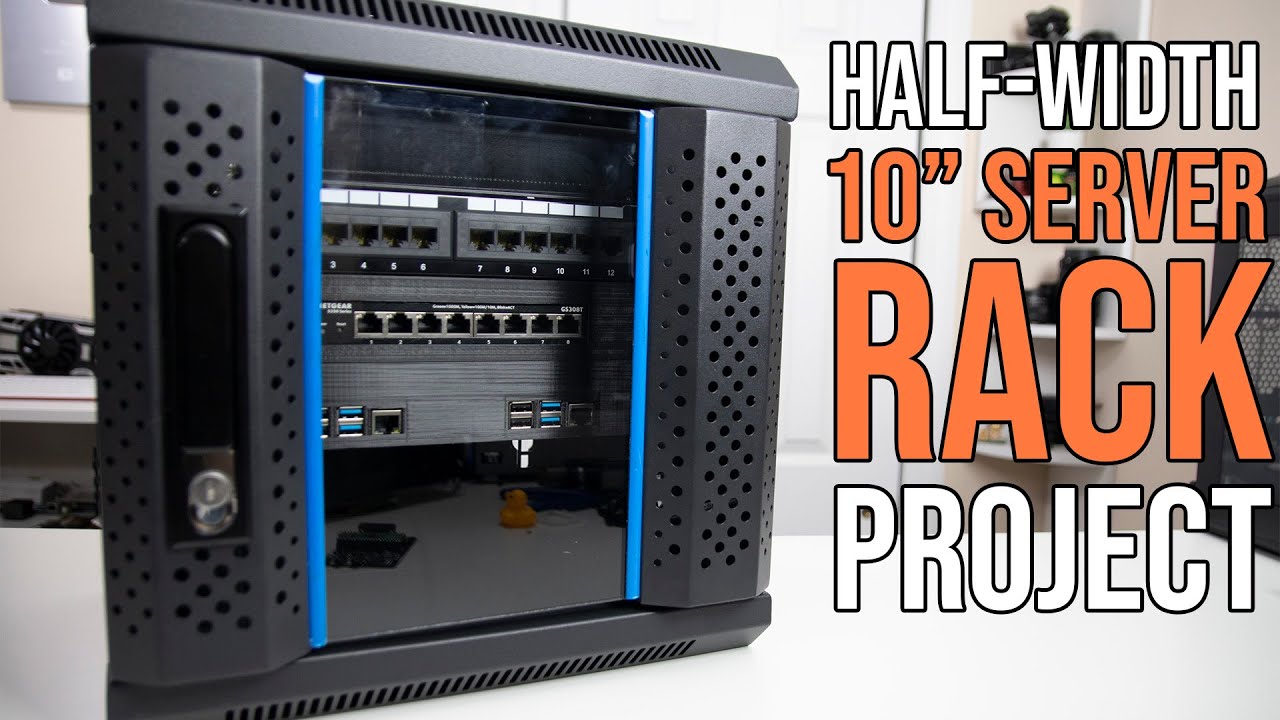 Half-Width 10 Inch Server Rack Project for Raspberry Pi