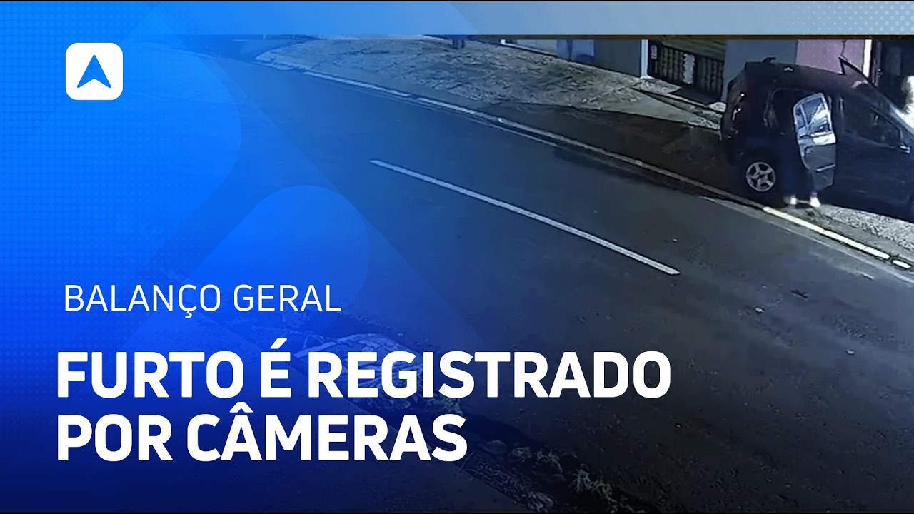 Loja de roupas é furtada durante a madrugada e ação é flagrada por câmeras