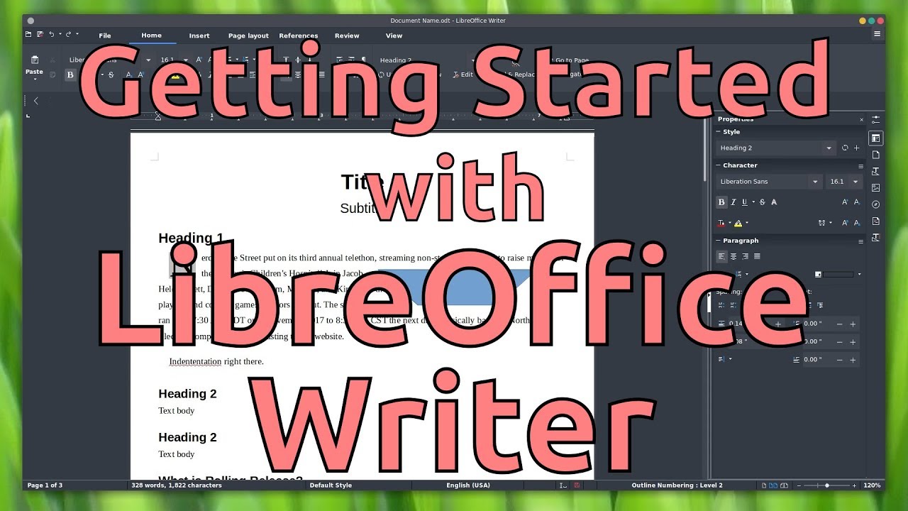 Начало работы с LibreOffice Writer
