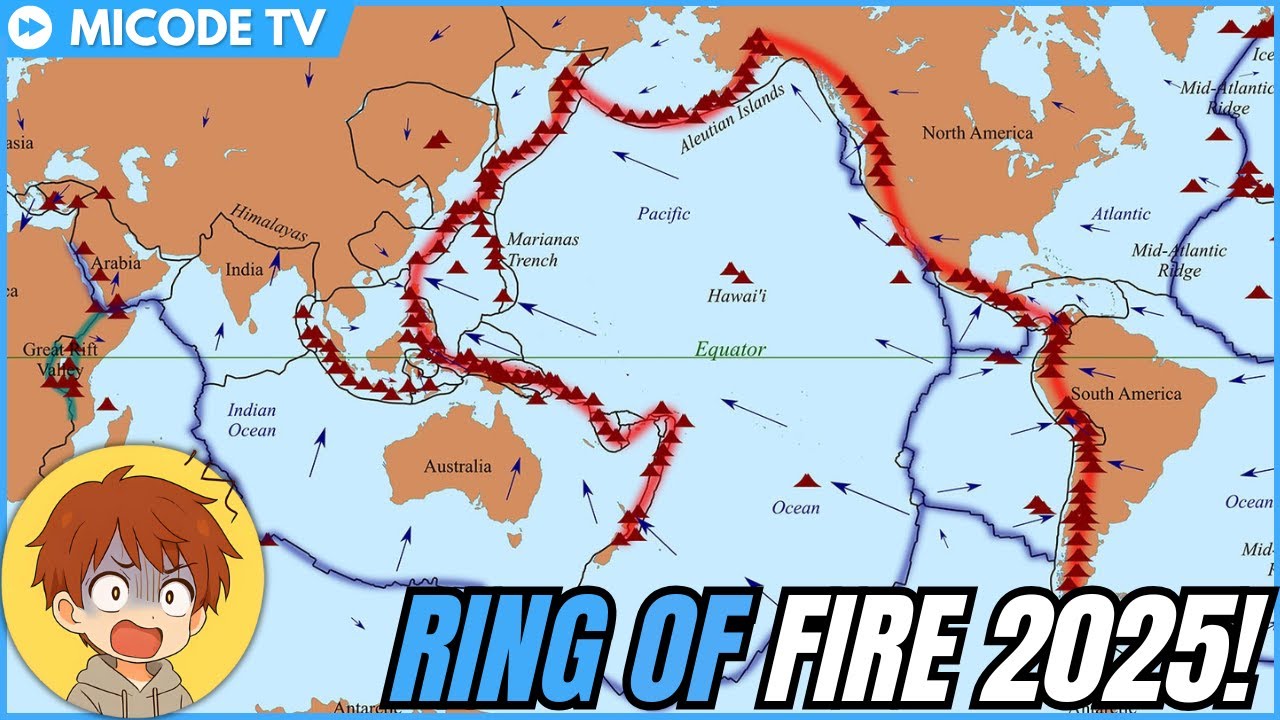 Ring of Fire🔥 2025: The 10 Nations Facing Nature's Fury!