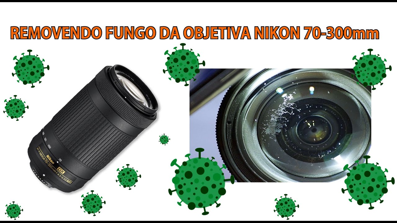 Removendo Fungo da Objetiva 70-300mm Nikon